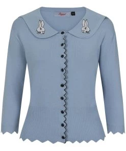 Banned Bunny Hop 40's Cardigan Blue New In