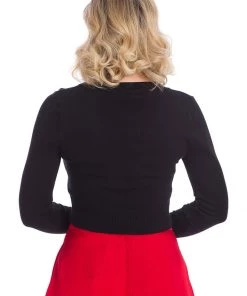 Banned Strawberry Fields 50's Cardigan Black New In