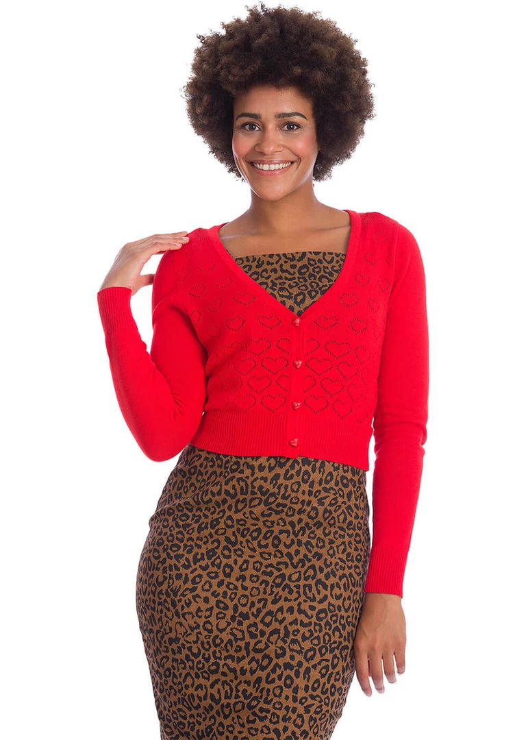 Banned Love Dream 50's Cardigan Red