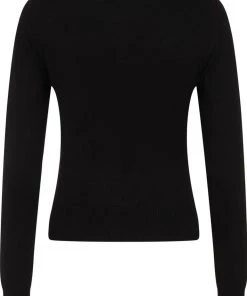 Banned Poison RIP Skull 50's Cardigan Black