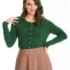 New In Banned Nina 50's Cardigan Green