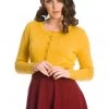 New In Banned Nina 50's Cardigan Mustard
