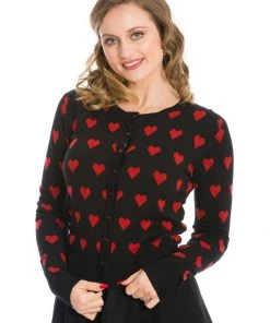 Banned True Love 50's Cardigan Black