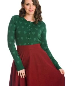 Banned True Love 50's Cardigan Green
