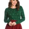 Banned True Love 50's Cardigan Green