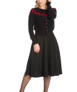 Banned Love Wins 50's Cardigan Black