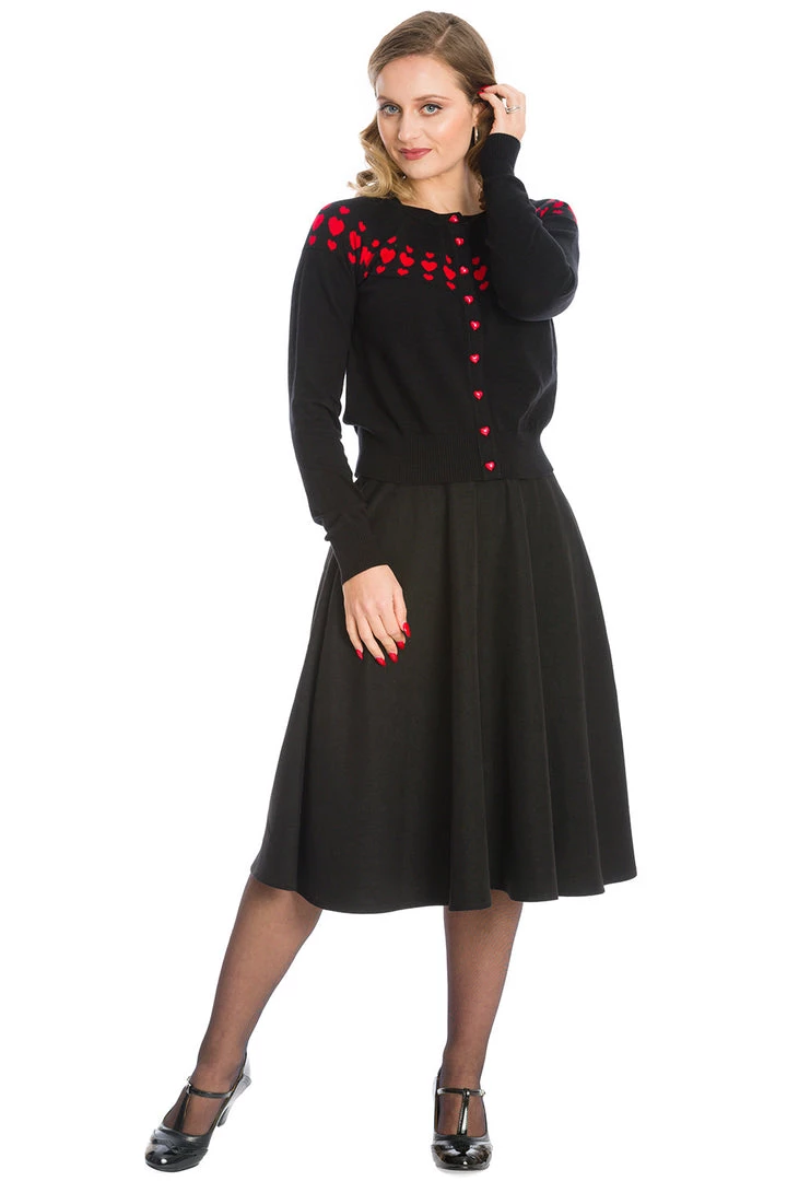 Banned Love Wins 50's Cardigan Black