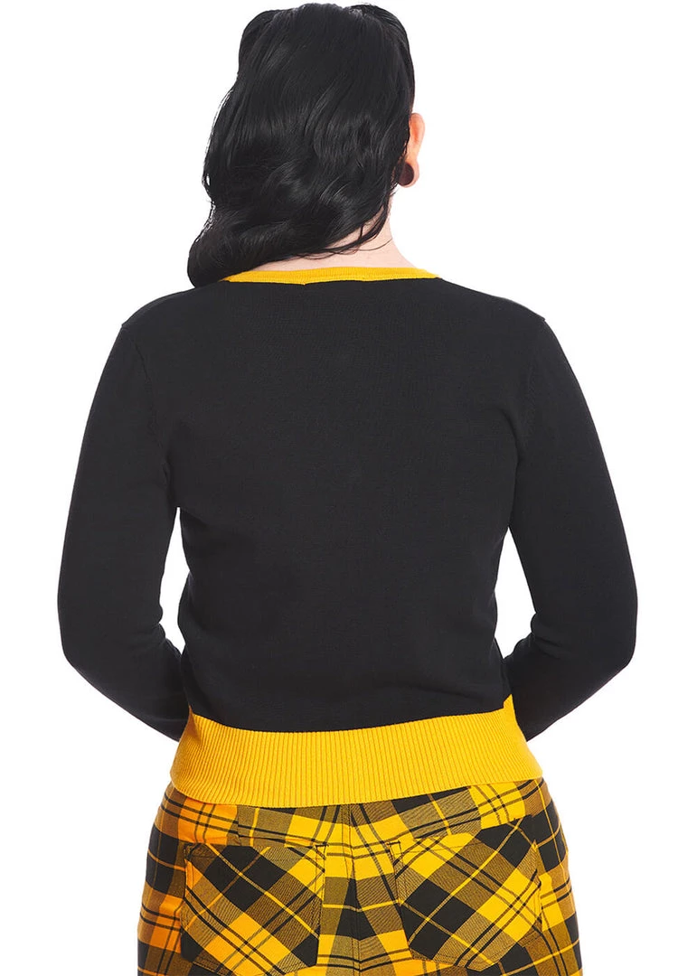 Banned Black Panther 70's Cardigan Black