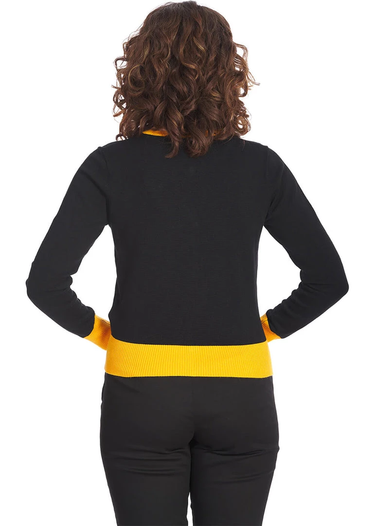 Banned Black Panther 70's Cardigan Black