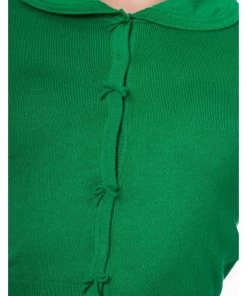 New In Banned April Bow 40's Cardigan Green