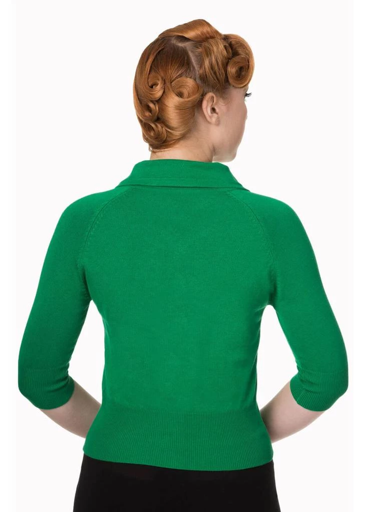 New In Banned April Bow 40's Cardigan Green