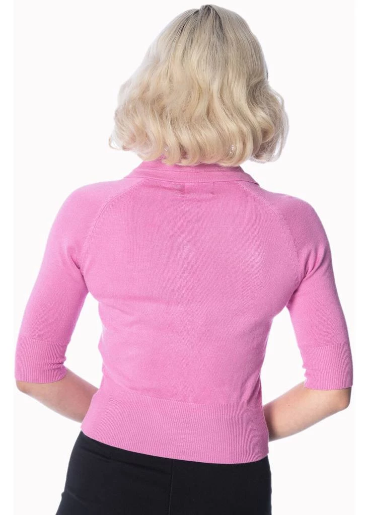 New In Banned April Bow 40's Cardigan Pink