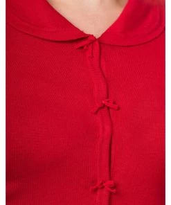 Banned April Bow 40's Cardigan Red New In