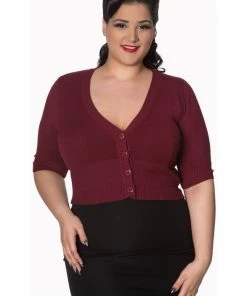 New In Banned Overload Cardigan Burgundy Color