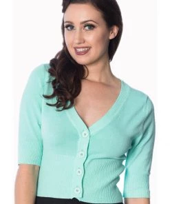 New In Banned Overload 50's Cardigan Mint Color