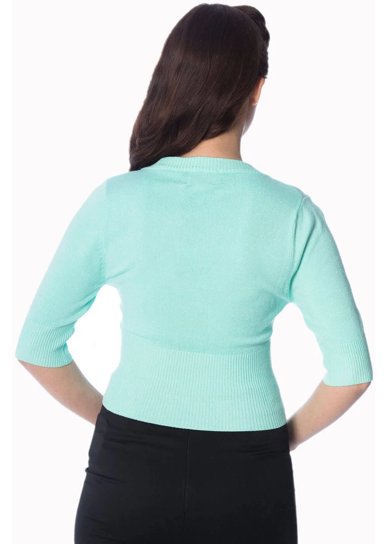 New In Banned Overload 50's Cardigan Mint Color