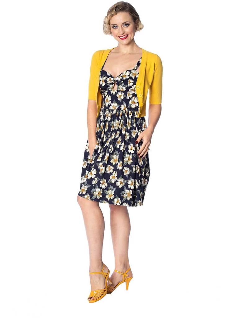 Banned Overload 50's Cardigan Mustard New In