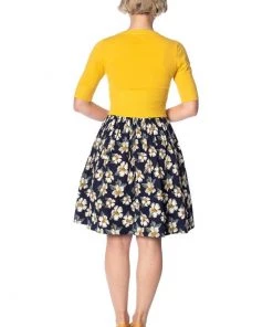 Banned Overload 50's Cardigan Mustard New In