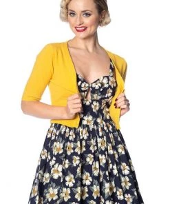 Banned Overload 50's Cardigan Mustard New In