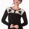 Banned Eternity Cat Cardigan Black