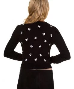 Banned Sweet Bow 40's Cardigan Black