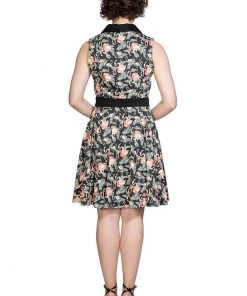 Banned Flamingo Honnie 50's Swing Dress Black