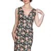 New In Banned Flamingo Honnie 50's Pencil Dress Black