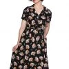 New In Banned Fruit Days 40's Dress Black