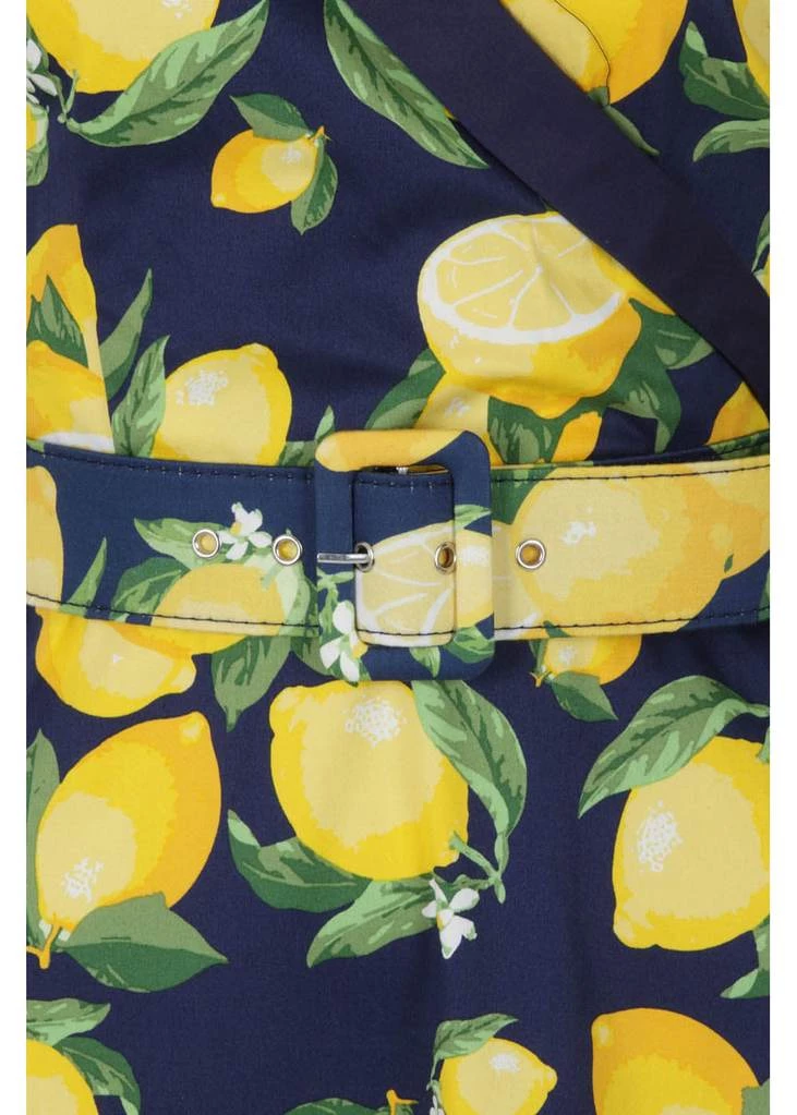 New In Banned Lemon 50's Swing Dress Navy