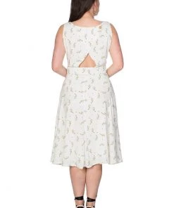 Banned Spring Sprig 60's Dress Cream