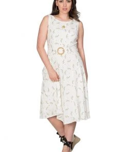Banned Spring Sprig 60's Dress Cream