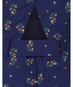 New In Banned Spring Sprig 60's Dress Navy