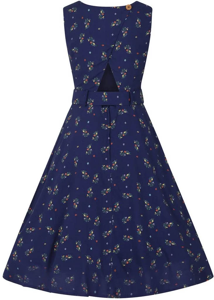 New In Banned Spring Sprig 60's Dress Navy