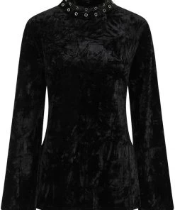 New In Banned Big Crush Velvet 60's Dress Black