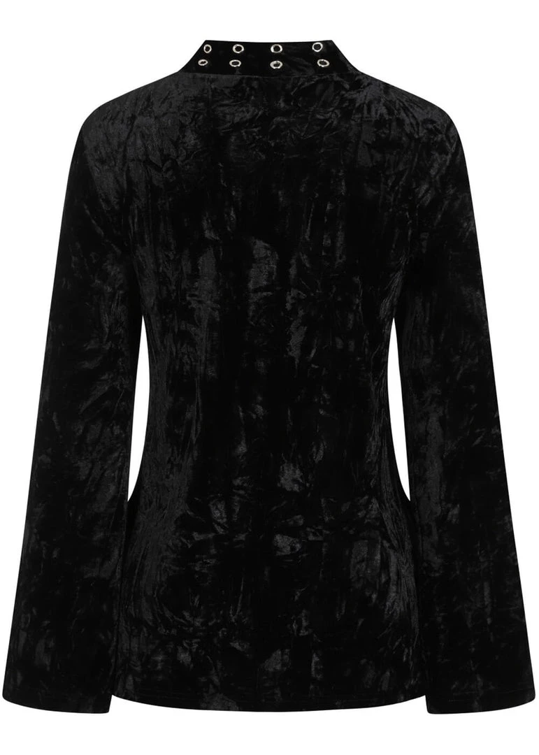 New In Banned Big Crush Velvet 60's Dress Black