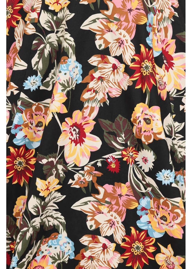 Banned Pino Colada 50's Swing Dress Black