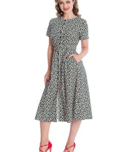 Banned Daisy 40's Swing Dress Black