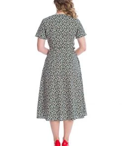 Banned Daisy 40's Swing Dress Black