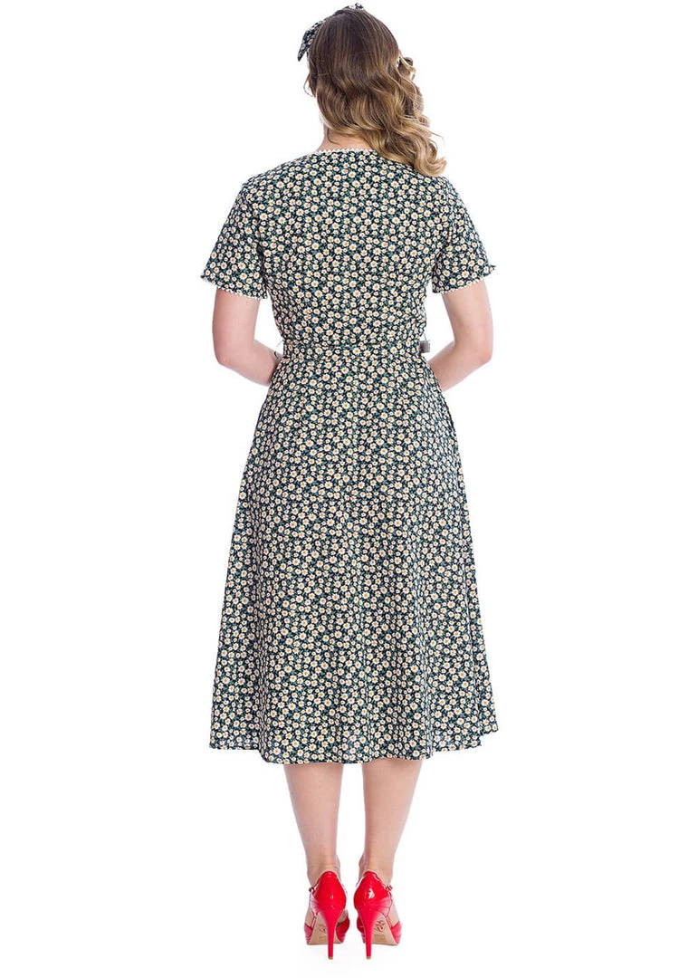 Banned Daisy 40's Swing Dress Black
