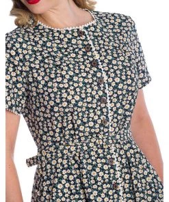 Banned Daisy 40's Swing Dress Black