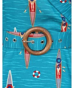 Banned Regatta Girl 50's Swing Dress Blue New In