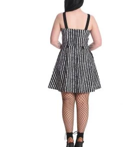 Banned Spooky Nightwalks 50's Swing Dress Black White New In