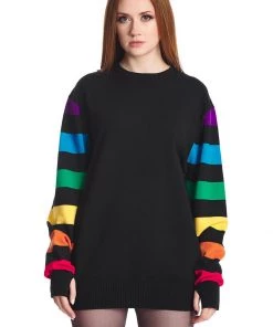 New In Banned Solar Knitted 50's Dress Multi