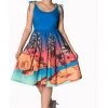 New In Banned Tropical 50's Swing Sundress