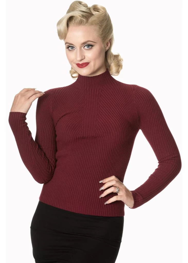 New In Banned Let's Tango Jumper Burgundy