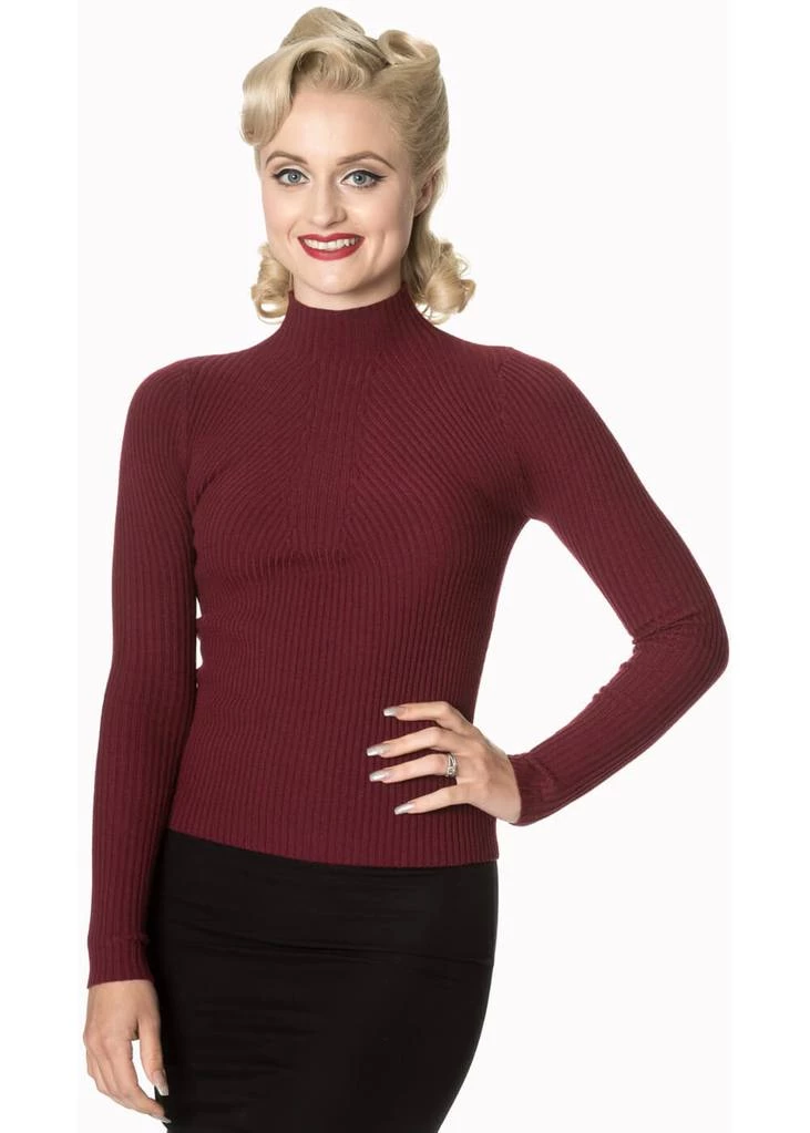 New In Banned Let's Tango Jumper Burgundy