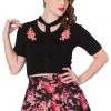 Banned Winter Flower 40's Jumper Black New In