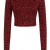 Banned Raptor Leopard 50's Jumper Red