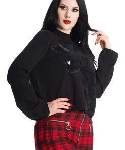 Banned Sabrina Cat Jumper Black New In
