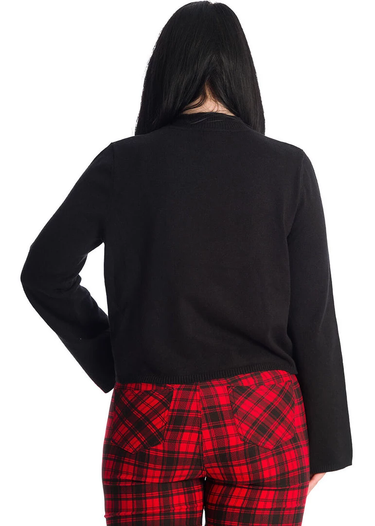 Banned Sabrina Cat Jumper Black New In